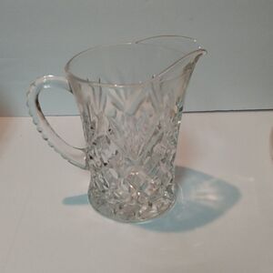 Vintage Anchor Hocking Pineapple Creamer Pressed Glass Milk Pitcher
